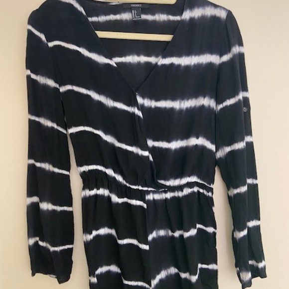 Tie Dye Long Sleeve Romper - Picture 1 of 5